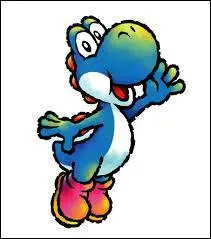 Quelle est la couleur des chaussures de ce Yoshi ? Elles sont :