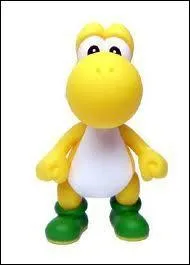 Ce Yoshi a-t-il les chaussures de la même couleur de peau du Yoshi de la question 1 ? Si non, dire la couleur des chaussures de ce Yoshi.
