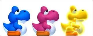 Lequel des 3 bébés Yoshi de Mariobros U fait des bulles ?