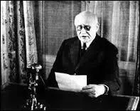 Quand eut lieu l'appel lancé par le Maréchal Pétain ?