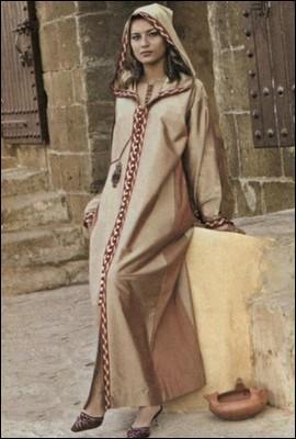 Cette longue et large "robe" à capuchon est portée par les hommes et les femmes du Maghreb. Il s'agit :