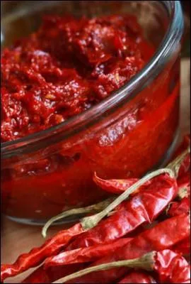 Ce condiment à base de poudre de piment rouge et d'huile sert à relever certains plats. C'est de :