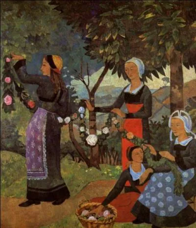 La guirlande de roses.