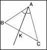 La droite (AK) est une ... du triangle ABC.