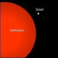 Lorsque les réactions nucléaires ralentissent, faute de carburant, l'étoile entre dans la fin de sa vie. Une petite étoile va grossir (jusqu'à 200 fois) et devenir ... .