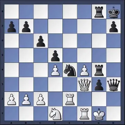 Quel coup des noirs permet de créer un mat en 3 ?