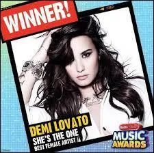Aux Radio Disney Music Award 2014, Demi a gagné une récompense pour :