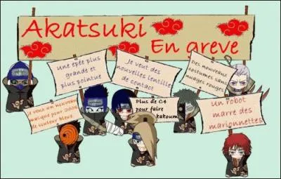 L'Akatsuki est en grève ! Qui demande "Plus de C4 pour faire baboum" ?
