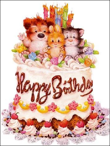 Tous ensemble nous te souhaitons :