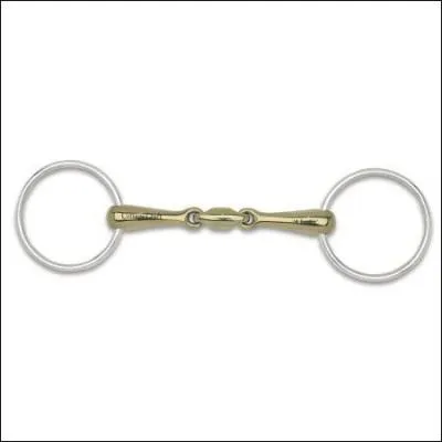 Le mors double brisure est pour les chevaux qui ont...