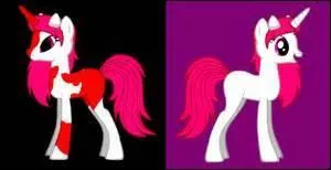 Ce poney à la crinière rose représente un personnage de manga ; mais lequel ?