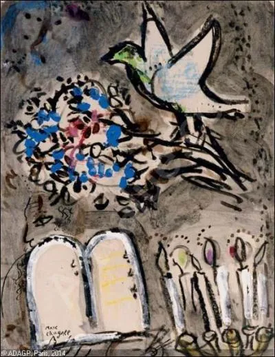 Qui a peint La colombe aux fleurs ?