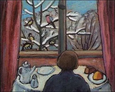 Qui a peint Déjeuner face aux oiseaux ?