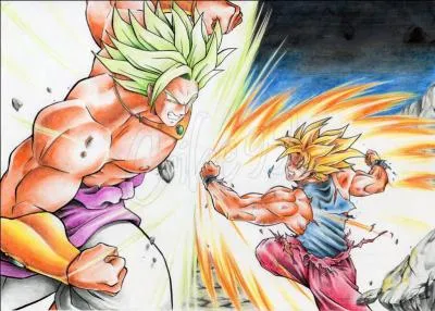 Que fait Broly avec Sangoku ?
