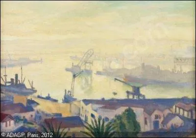 Qui a peint Le port d'Alger par temps brumeux ?