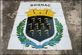 Voici le blason de la commune Bucco-Rhodanienne de Rognac. Elle se trouve en région ...