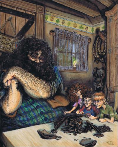 De quel tome est extraite cette citation ? "- J'ai décidé de l'appeler Norbert, dit Hagrid en regardant le dragon avec des yeux embués. Il me connaît bien, maintenant, regardez. Norbert ! Norbert ! Où est maman ?
- Il a perdu la boule, murmura Ron à l'oreille de Harry."