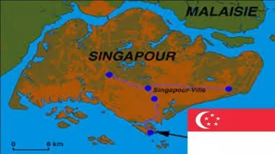 Singapour est un pays insulaire asiatique de 647, 5 km limit par de nombreux dtroits. Lequel de ces dtroits n'est pas en contact avec Singapour ?