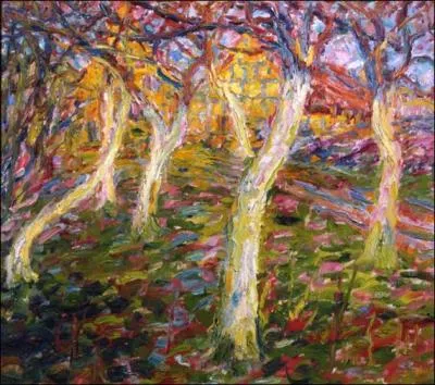 Qui a peint Les troncs blancs ?