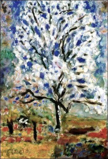 Qui a peint L'amandier en fleurs, Le Cannet ?