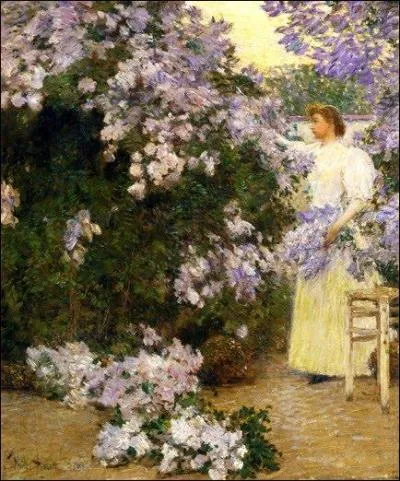 Qui a peint son pouse cueillant du lilas ?