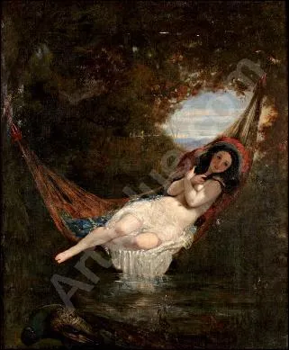 Jeune fille au hamac.