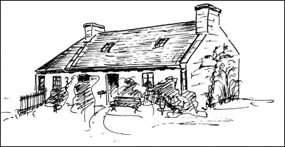 Que reste-t-il de la petite maison où la meute s'est installée après l'attaque des chiens ?