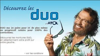En 2008, qui a remplacé Antoine dans la pub pour les opticiens Atol ?