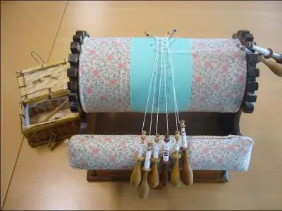 Dentelle, bobine, Eure, rgion.