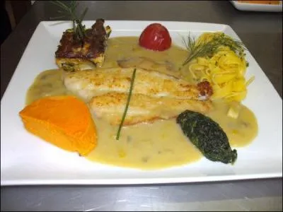 Au choix voici un poisson, filet de plie appelé aussi :