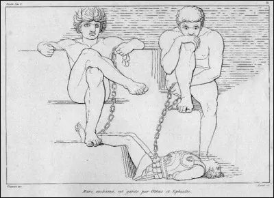 Qui tua les Aloades (géants jumeaux, fils de Gaïa) ?