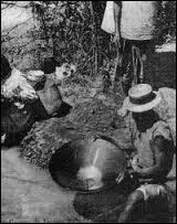 Ils utilisent un 'outil' : la batée. Quel est le thème de cette image ?