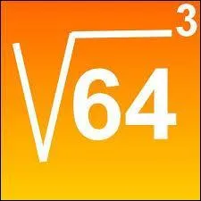 La racine cubique de 64 est :