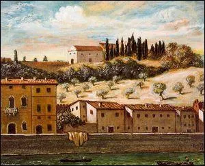 Qui a peint "Florence, les rives de l'Arno" ?
