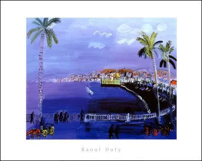 Quelle ville de la Côte d'Azur a beaucoup été représentée par Raoul Dufy ?
