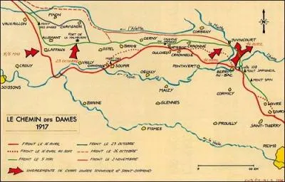 Dans quel département de Picardie se situe Le Chemin des Dames, tristement célèbre pour avoir été le théâtre de batailles meurtrières pendant la guerre 1914-18 ?