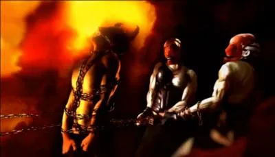 Comment s'appellent les démons retenant Sparda prisonnier de sa souffrance éternelle ?