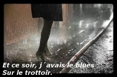 Quel est le titre de la chanson chantée en 1987 par le duo Blues trottoir ?