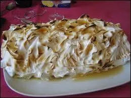 Ce fameux dessert chaud à l'extérieur et glacé à l'intérieur, se compose de biscuits imbibés d'alcool, de crème glacée et de meringue. Comment se nomme-t-il ?