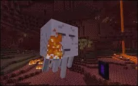 Un Ghast peut relâcher de la poudre à canon.