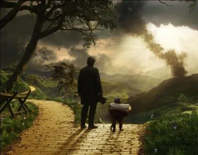 Quels sont les deux endroits où vont se retrouver le magicien d'Oz et Finley parmi les lieux ci-dessous ?