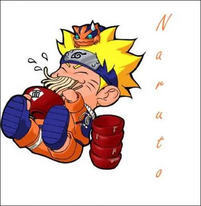 Le Nindô de Naruto est de manger le plus de ramens .