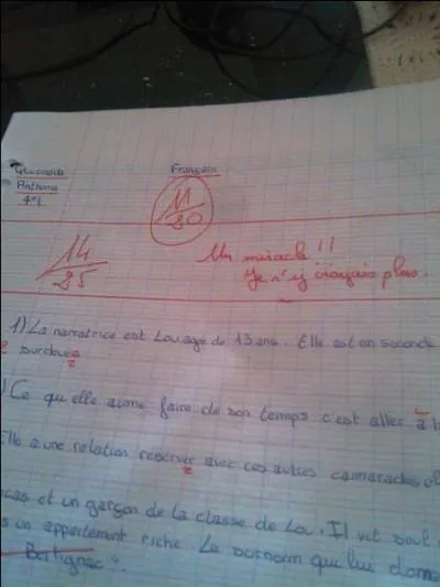 Durant tes études, tu as souvent l'occasion de la pratiquer, elle fait partie intégrante de la langue française, si tu ne fais aucune faute, c'est que tu la maîtrises, trouve la première lettre de ce mot !