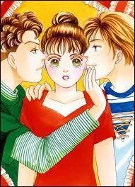 Ces deux gars rivalisent pour voler le cur de cette belle jeune fille, mais dans quel manga ?