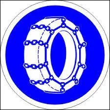 Qu'est-ce que ce panneau rond à fond bleu et à rebord blanc signale ?