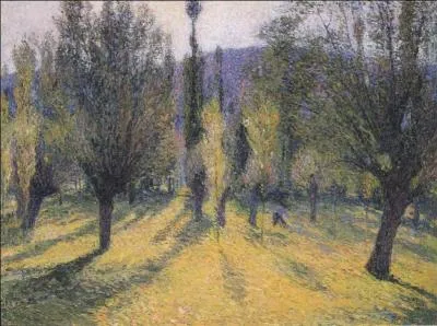 Qui a peint Soleil à travers les peupliers ?