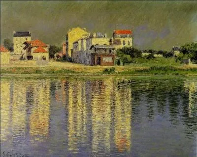 Qui a peint ces reflets de soleil sur la toile intitulée "Bords de Seine à Argenteuil" ?