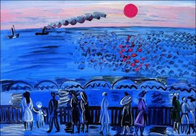 Qui a peint La mer à Sainte Adresse soleil couchant ?