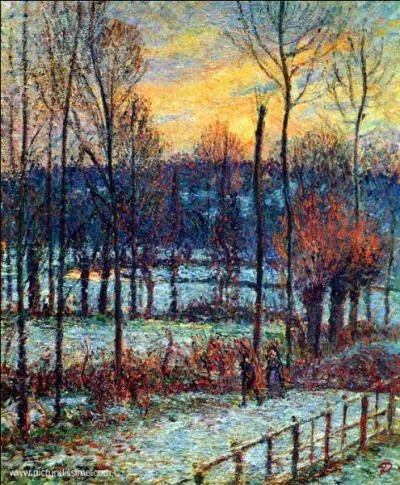 Qui a peint Eragny soleil couchant ?