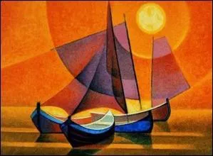 Qui a peint Coucher de soleil à Lisbonne ?